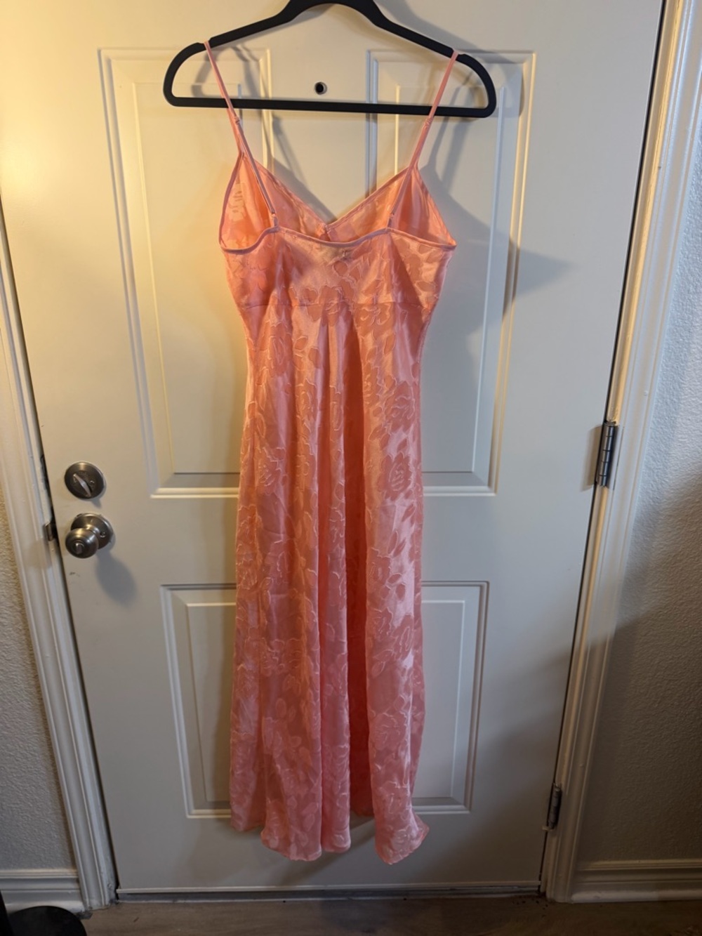 Y2K Victoria’s Secret Pink Satin Floral Slip Dress Small - Picture 2 of 3
